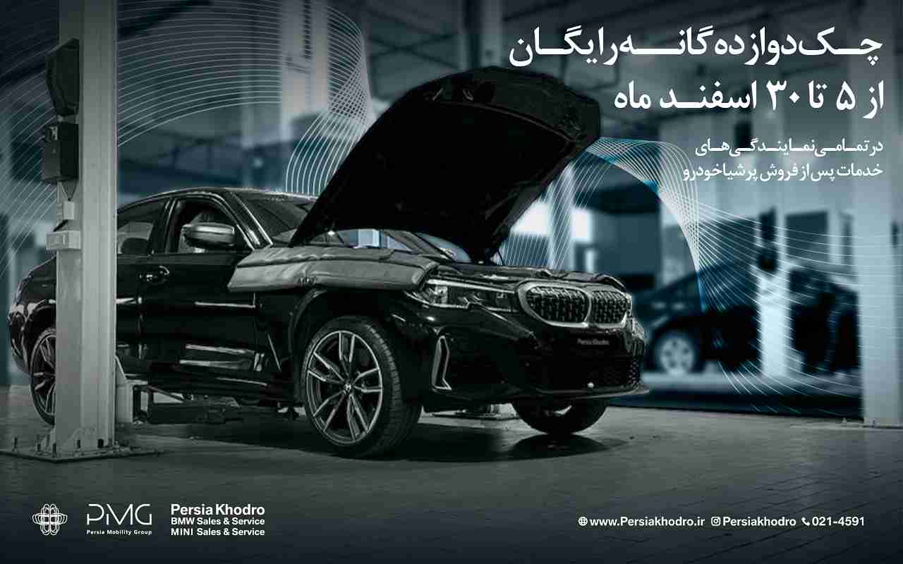 چکاپ 12گانه رایگان پرشیاخودرو