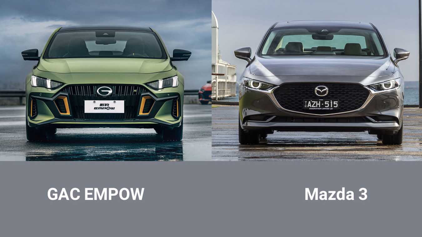 مقایسه جی ای سی امپو و مزدا ۳